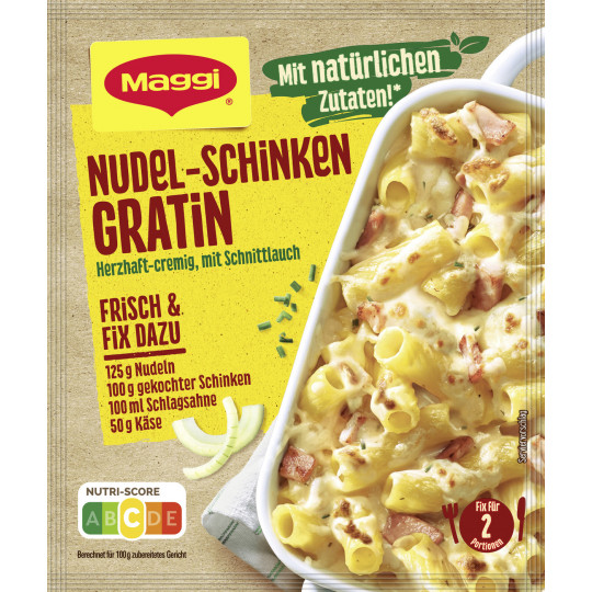 Maggi Fix Nudel Schinken Gratin 33G