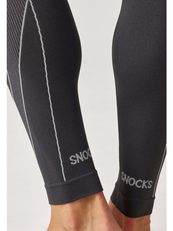 SNOCKS Thermounterwäsche mit Daumenloch 1 Set in Grau günstig kaufen