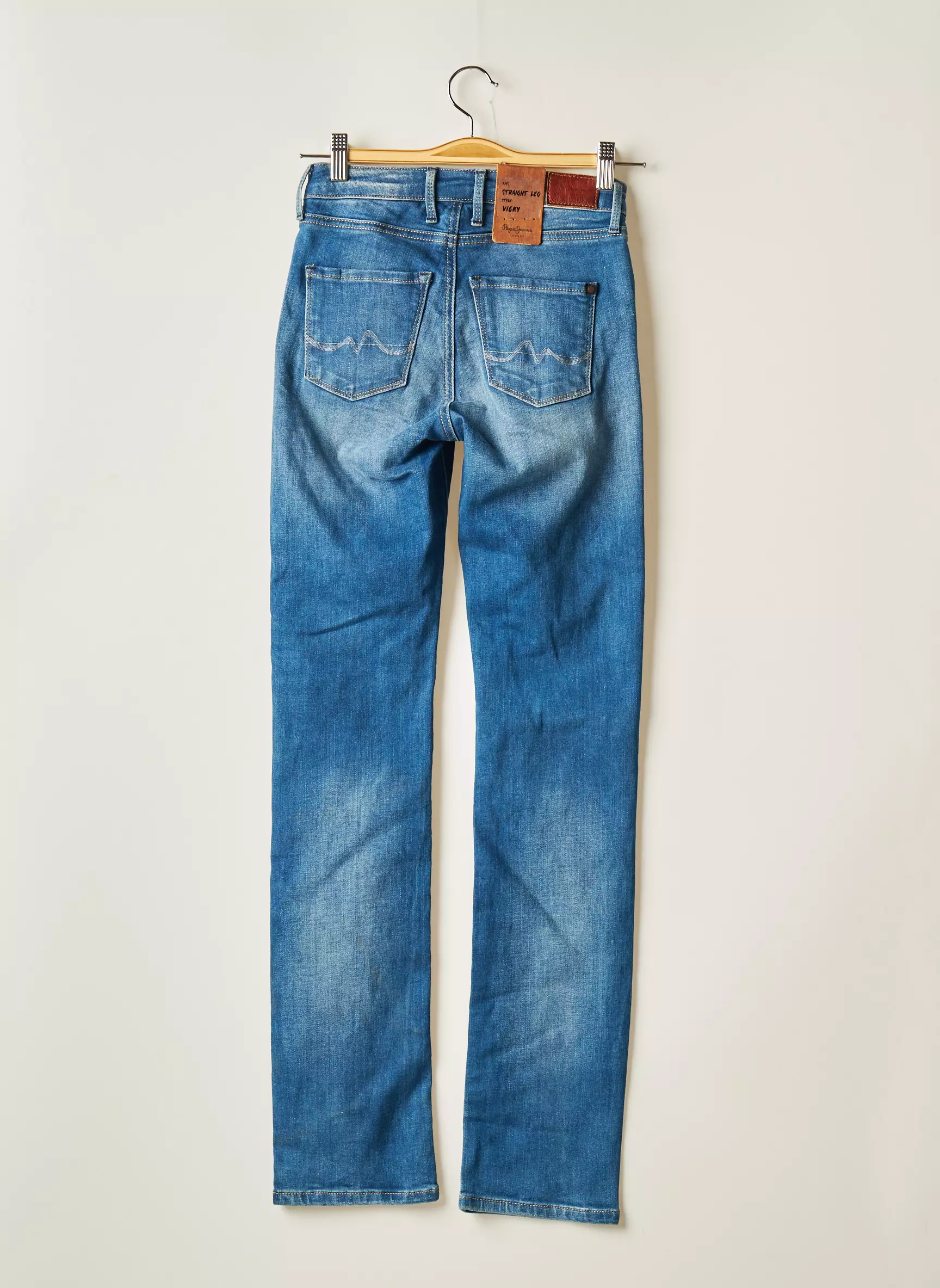 Pepe Jeans Jeans Coupe Droite Femme couleur bleu