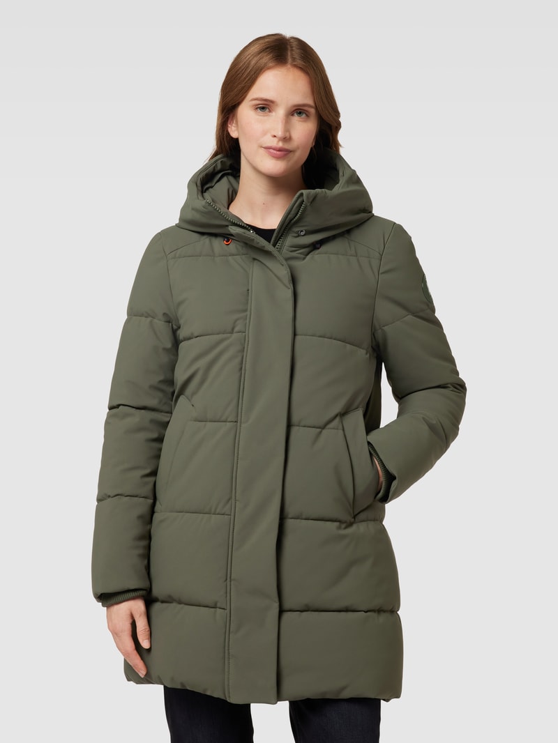 Steppmantel mit Kapuze Modell 'BETHANY' in khaki