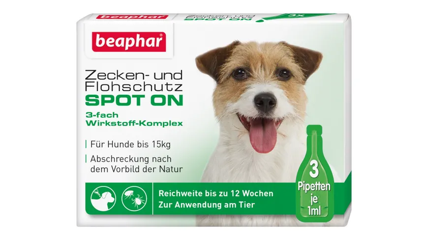 beaphar VETOplus Spot-On Hunde bis 15kg Insektenschutzmittel 3 ml