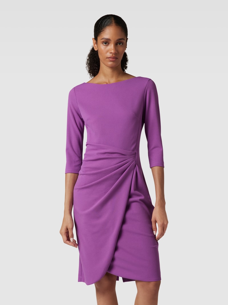 Cocktailkleid in Wickel-Optik in fuchsia