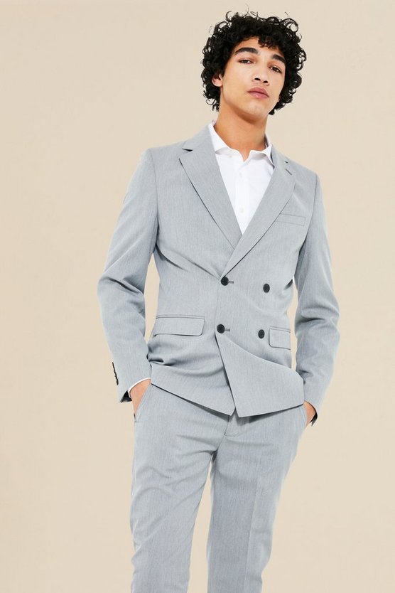 Skinny zweireihige Anzugjacke