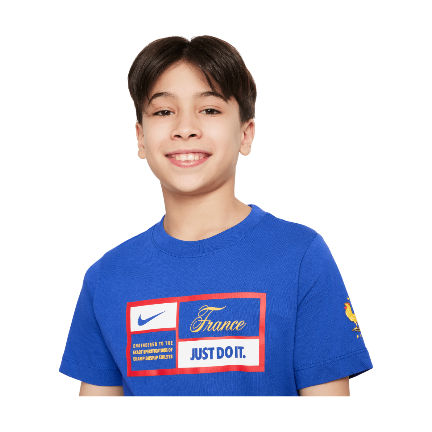 Nike Frankreich Just Do It T-Shirt EM 2024 Kids Blau F452