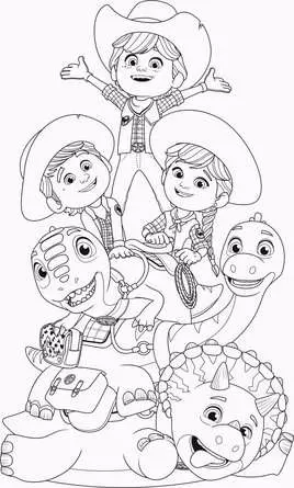 Dino Ranch: Mein dinostarkes Malbuch