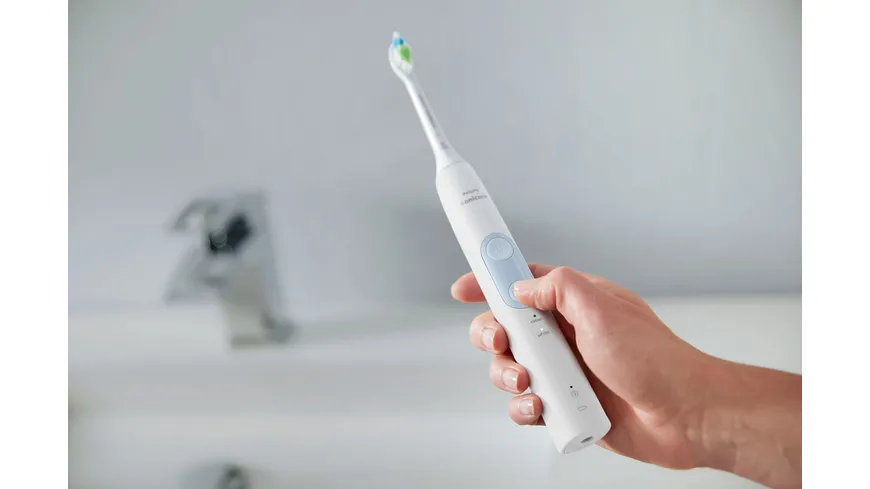PHILIPS Elektrische Schallzahnbürste Drucksensor 4500 Series HX6839/28