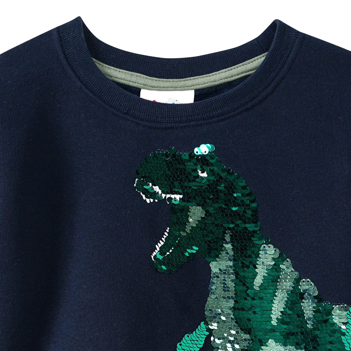 Jungen Sweatshirt mit Wendepailletten