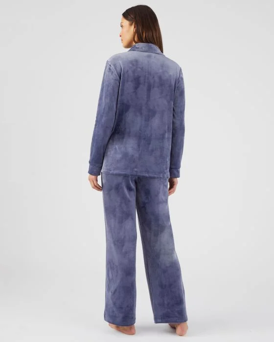 Pyjama boutonné en velours doux Thermolactyl