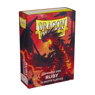 Dragon Shield Sleeves - Japanese Matte Ruby 'Geledar' (60)
