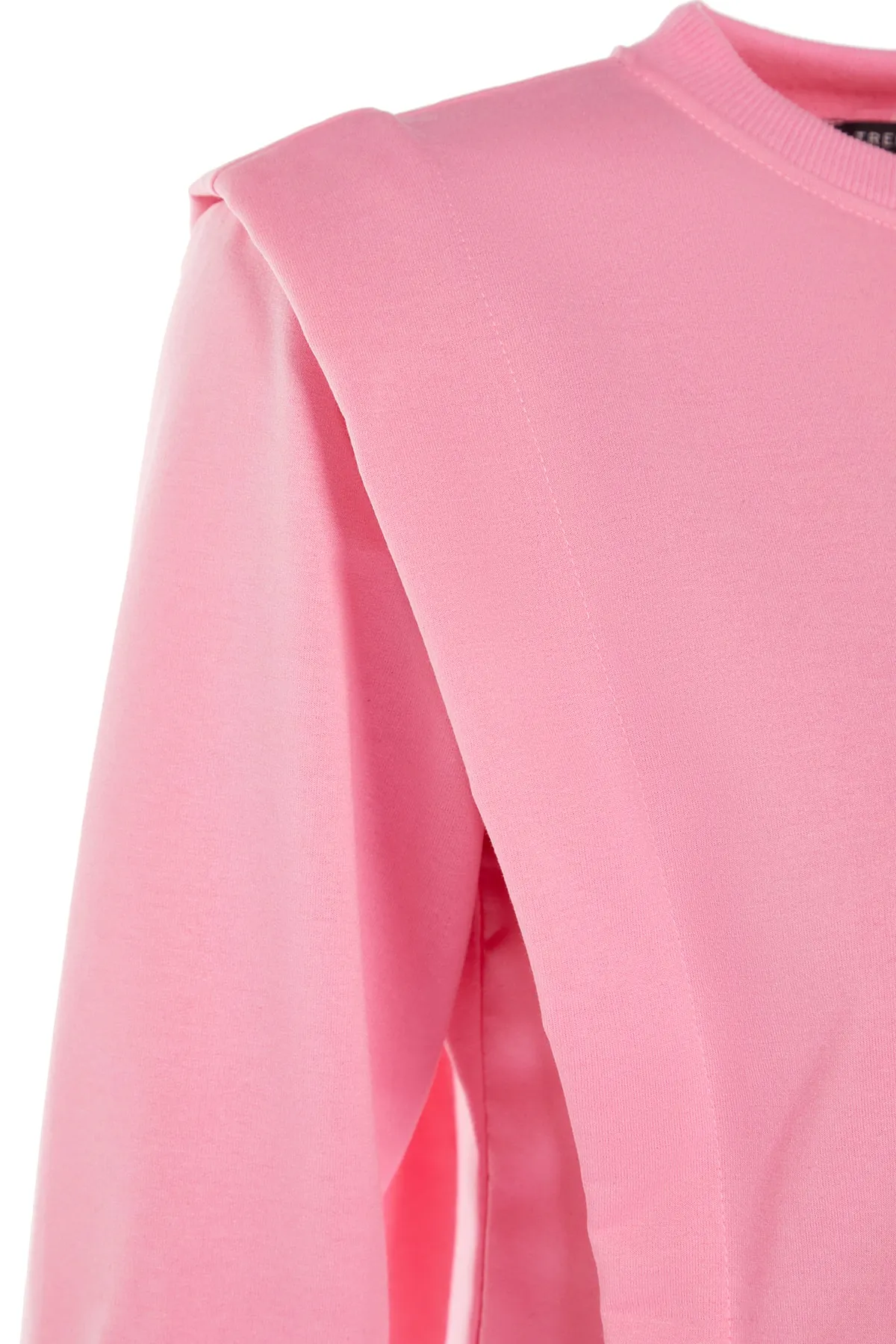 Trendyol Modest  Rosa gepolstertes Strick-Sweatshirt TCTAW23TW00250