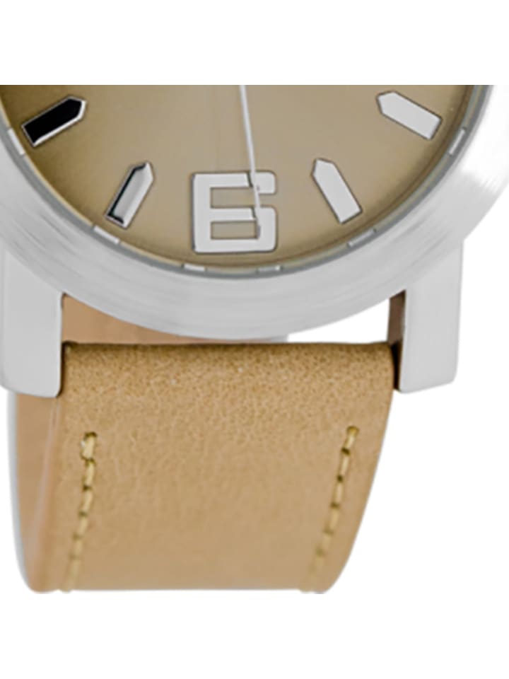Oozoo Analog-Armbanduhr Oozoo JR braun, beige mittel (ca. 38mm) günstig kaufen onesize
