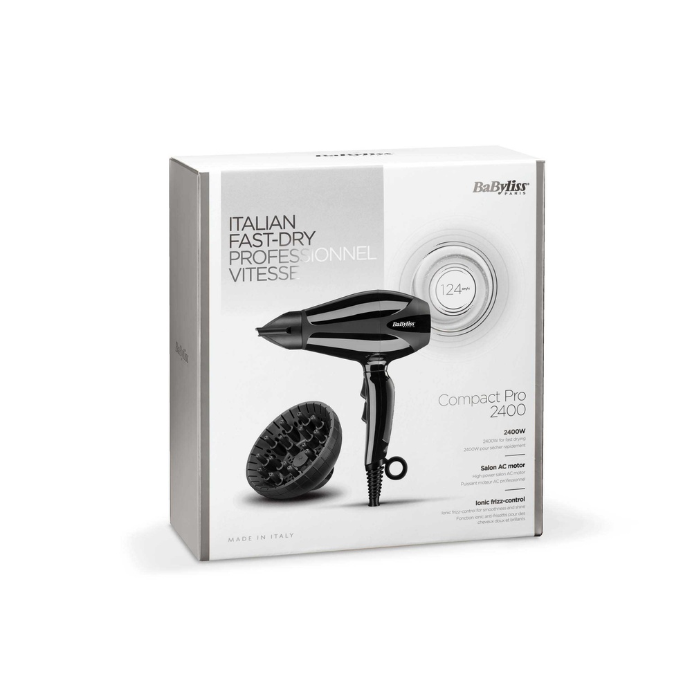 babyliss BaByliss  - 6715DE - Sèche-cheveux Compact Pro 2400 Moteur AC SECHE CHEVEUX