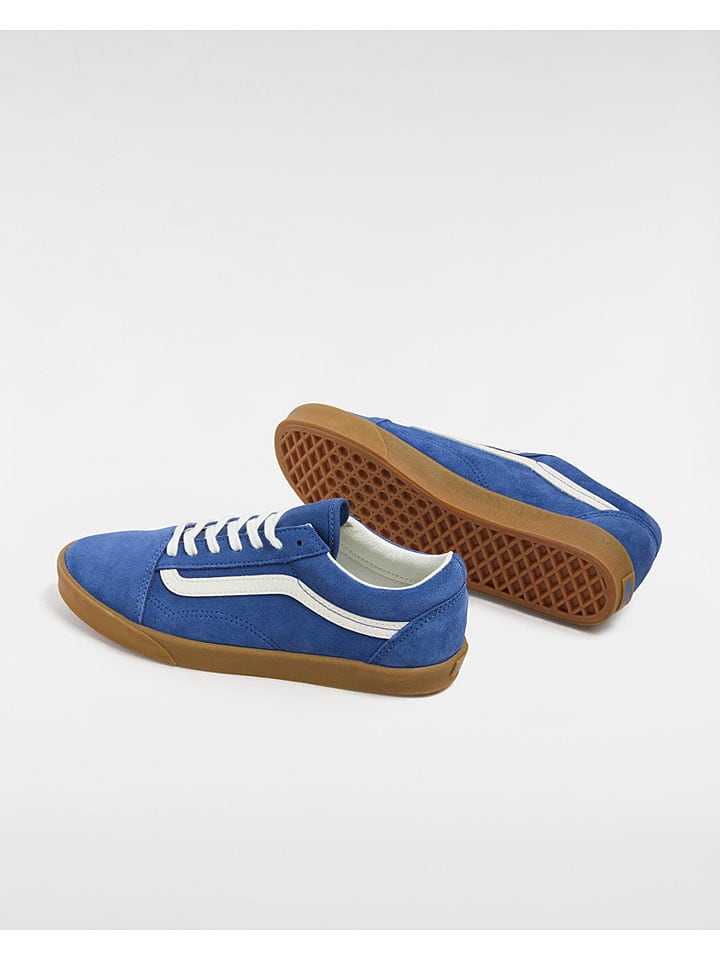 Vans Leder-Sneakers in Blau günstig kaufen