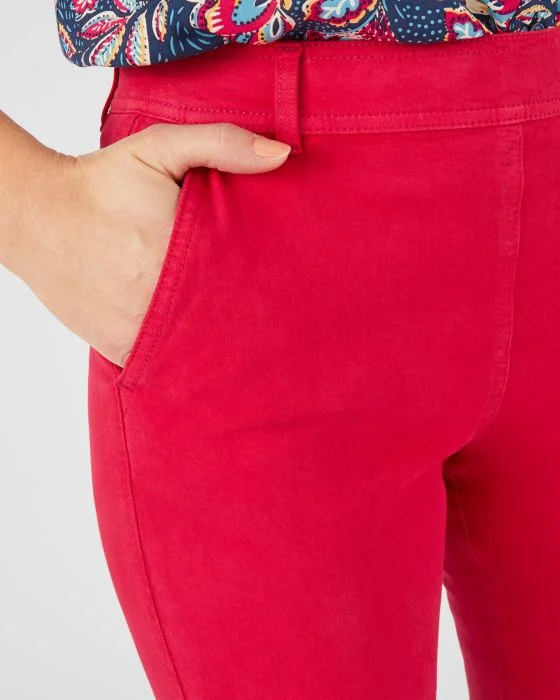 Pantalon bi-stretch effet ventre plat