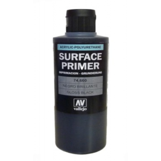 Metal Color Gloss Black Primer 200 ml. (74660)