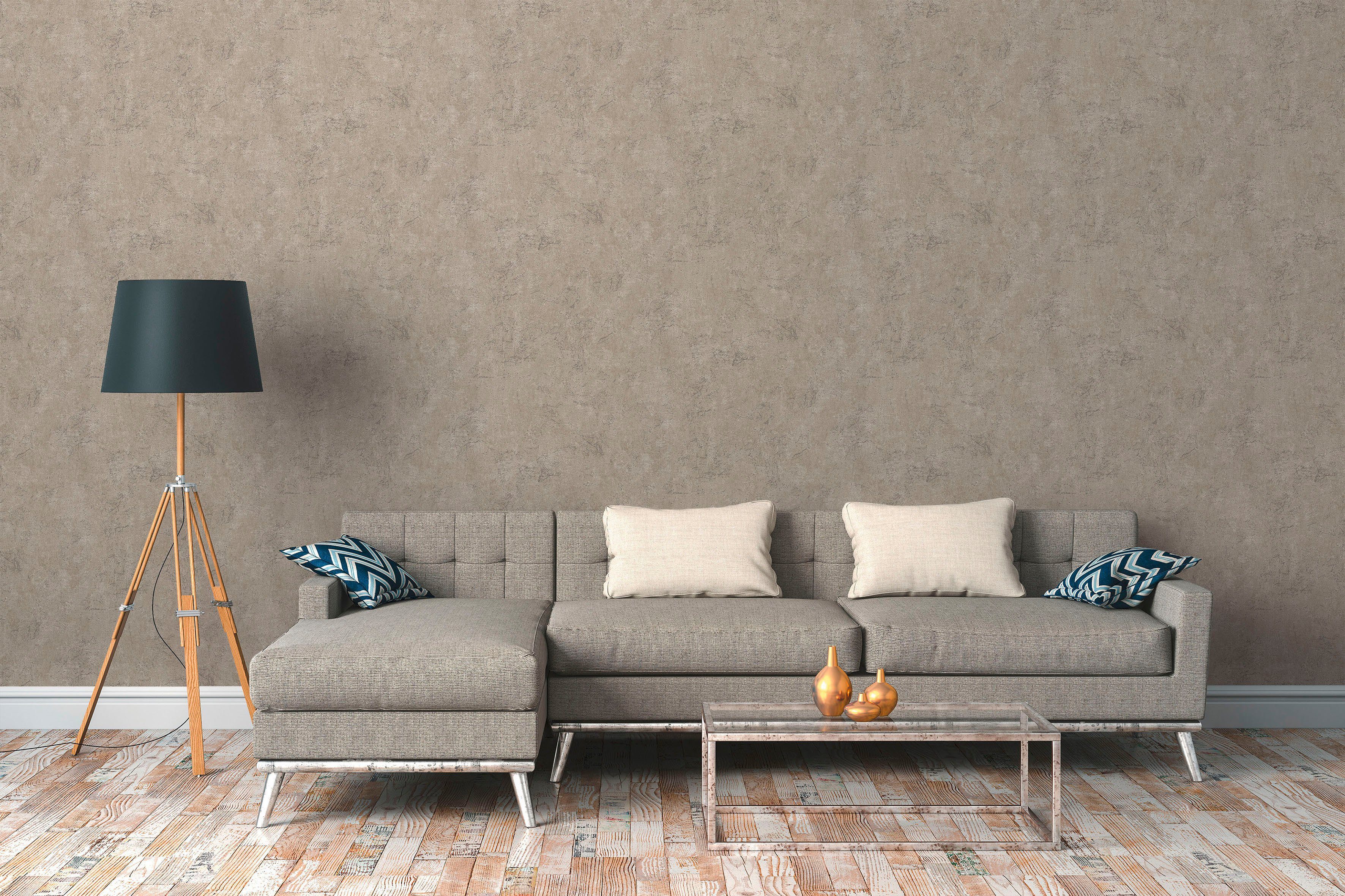 living walls Vliestapete Desert Lodge, strukturiert, Motiv, Steinoptik, urban, Struktur Tapete Betonoptik