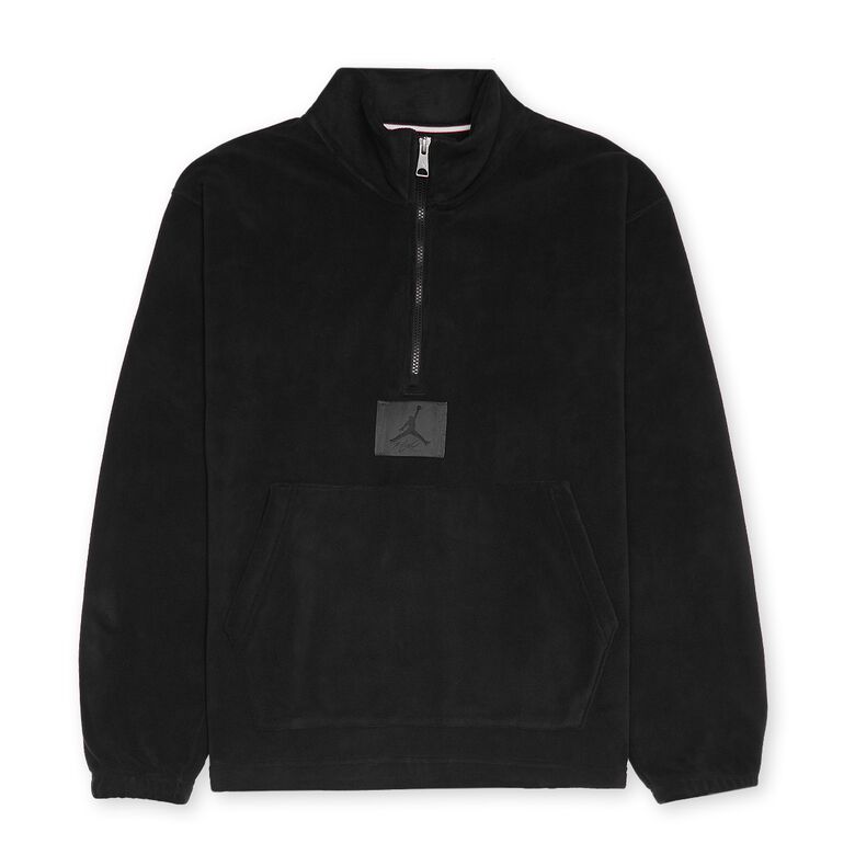 JORDAN Essential Statement Fleece Winter Half-Zip Black