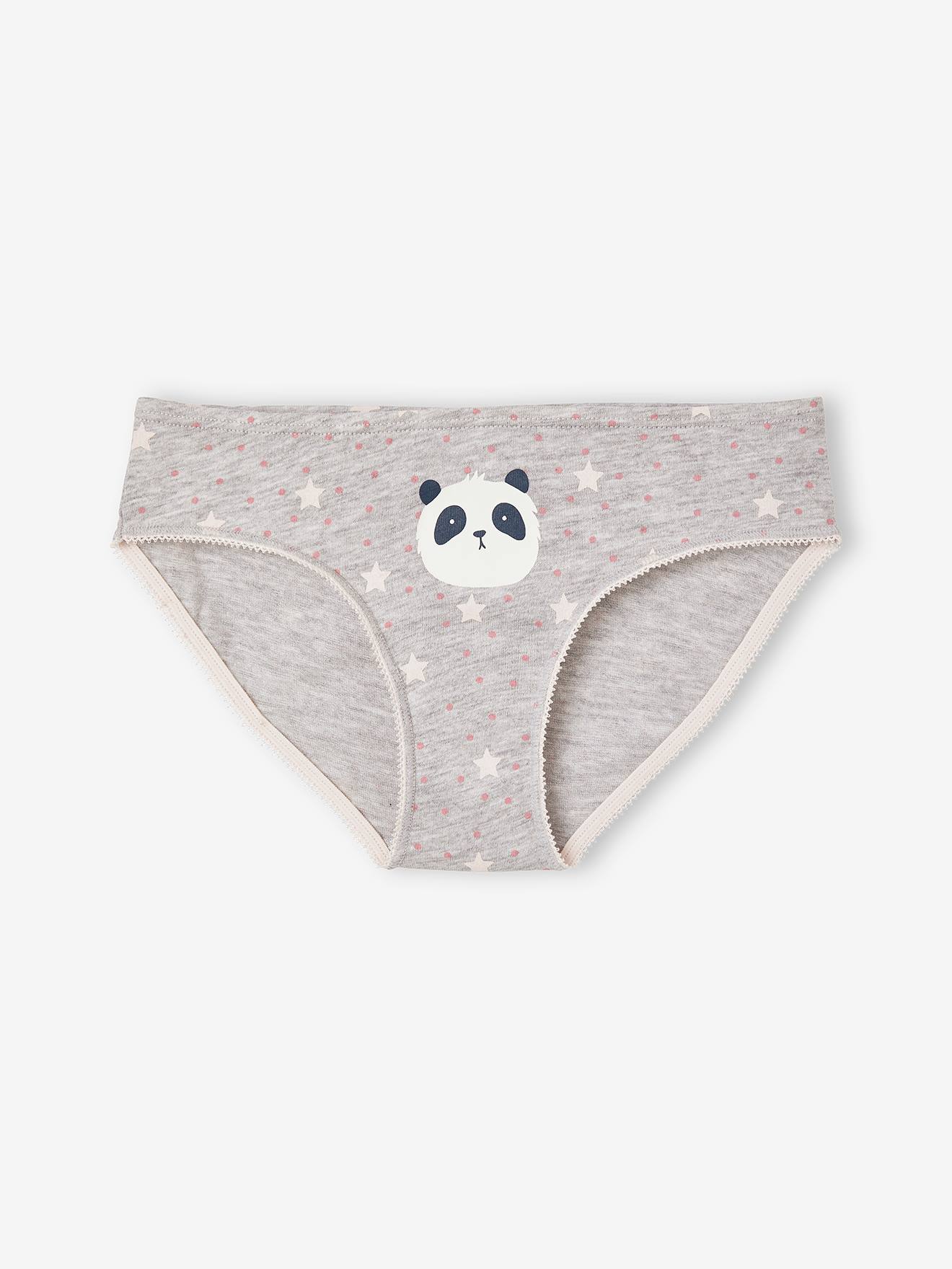 Lot de 7 culottes fille animaux blanc