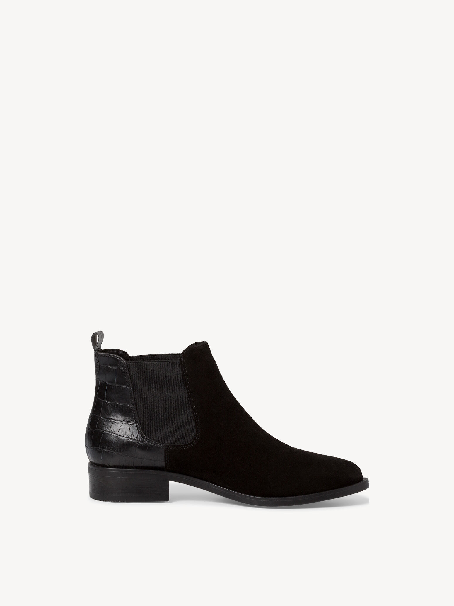 Bottine Chelsea en cuir - noir