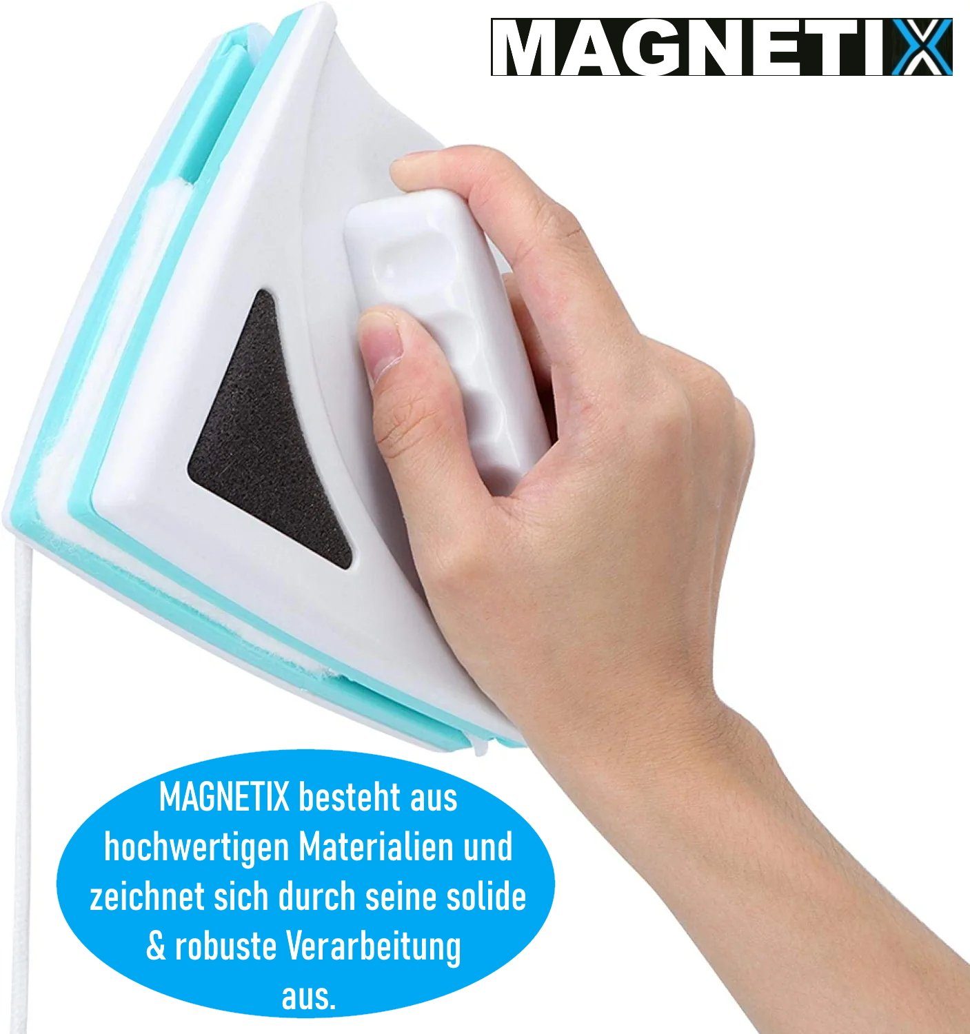 MAVURA Fensterreiniger MAGNETIX magnetischer Fensterreiniger Glaswischer Glasreiniger, Auto KFZ Haus Fenster Reiniger Wischer Abzieher