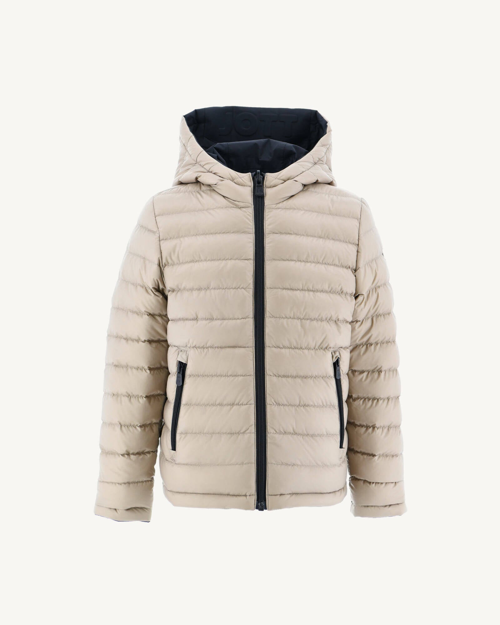 Doudoune réversible à capuche enfant Noir/Beige Zurich
