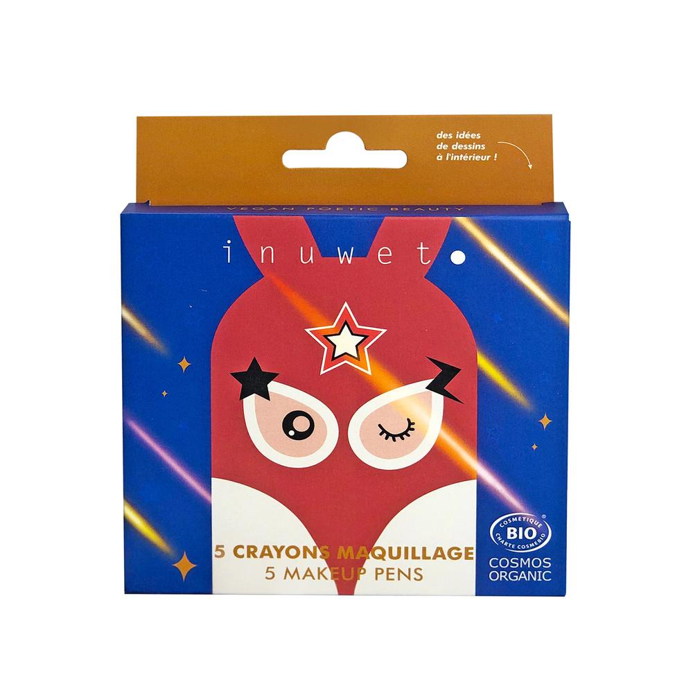 Inuwet KIT CONFETTIS CRAYONS BIO - MAQUILLAGE KIDS