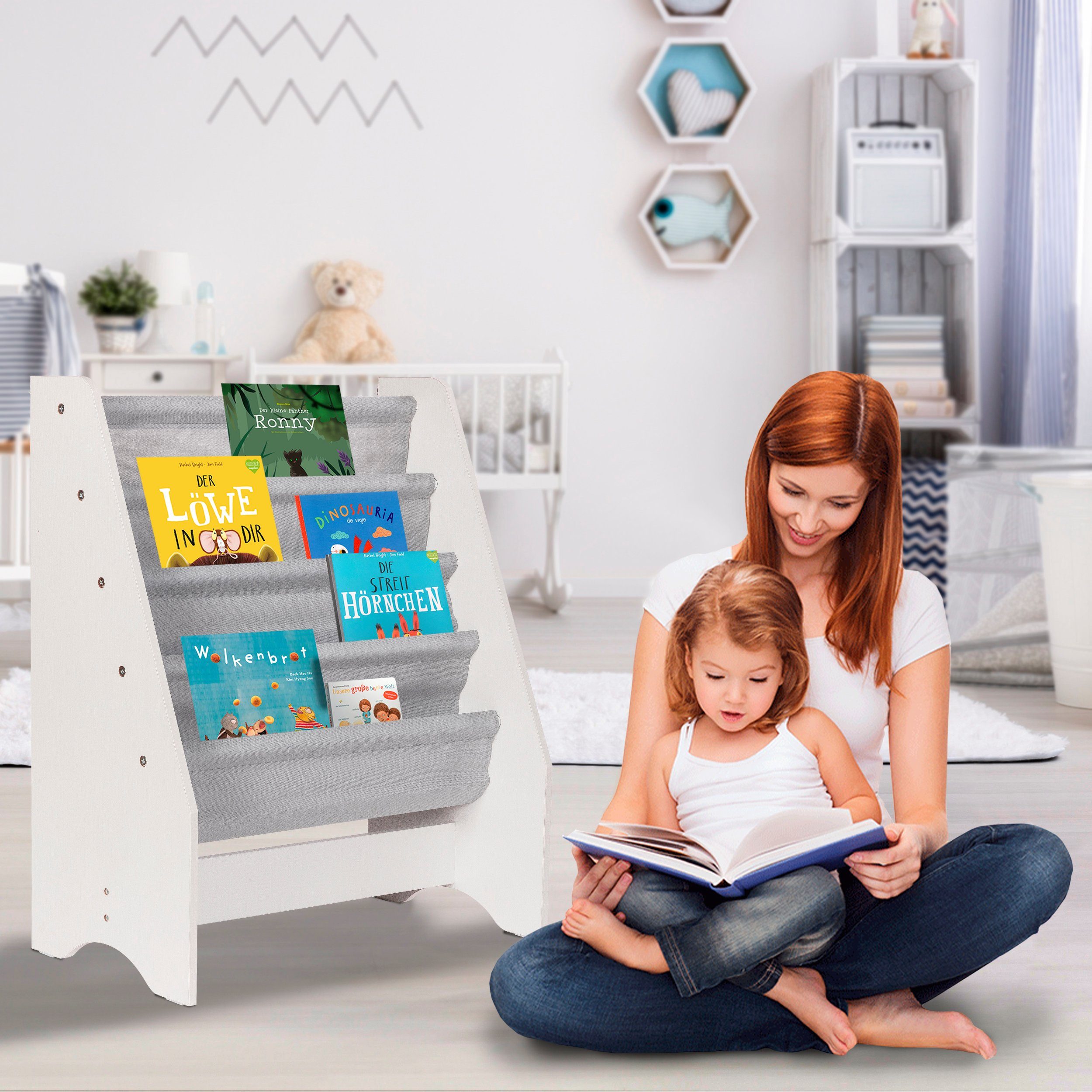 ONVAYA Bücherregal Kinderregal Hannah, Bücherregal fürs Kinderzimmer