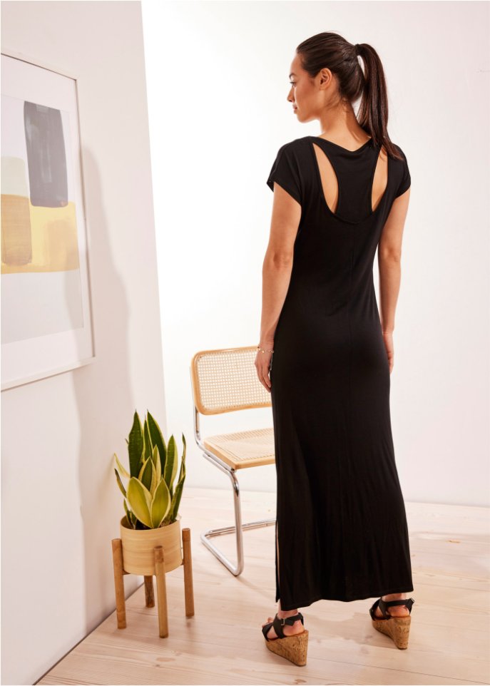 Jerseykleid mit Rückendetail