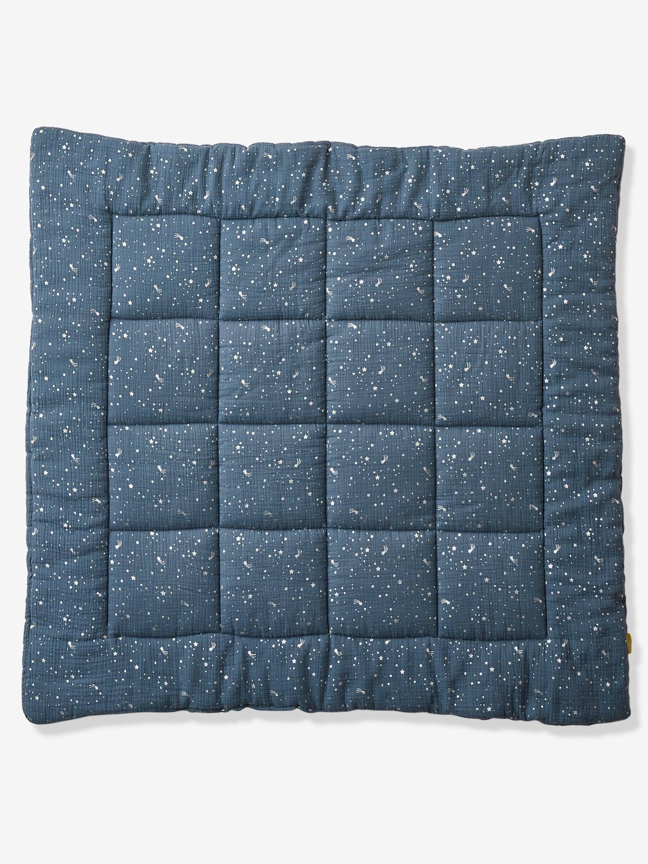 Couverture bébé en gaze de coton bio* COMÈTES parme