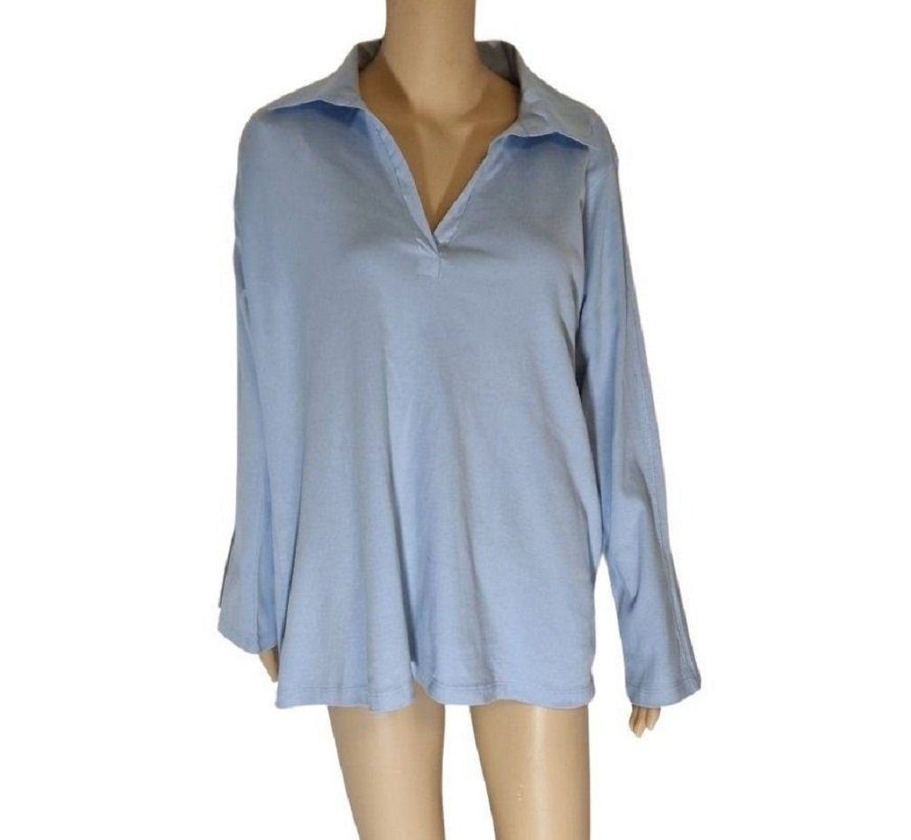 Bellezza Umstandsshirt N-22234 hellblau knopflos