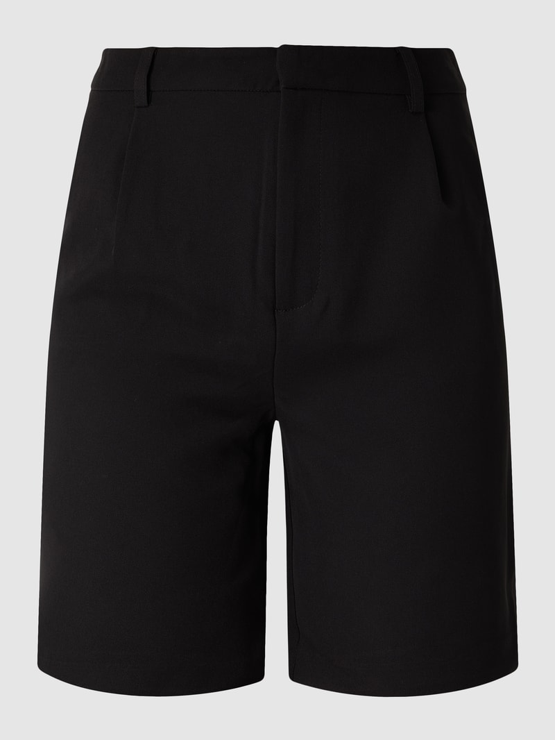 Bermudas mit Bundfalten Modell 'Berry' in schwarz