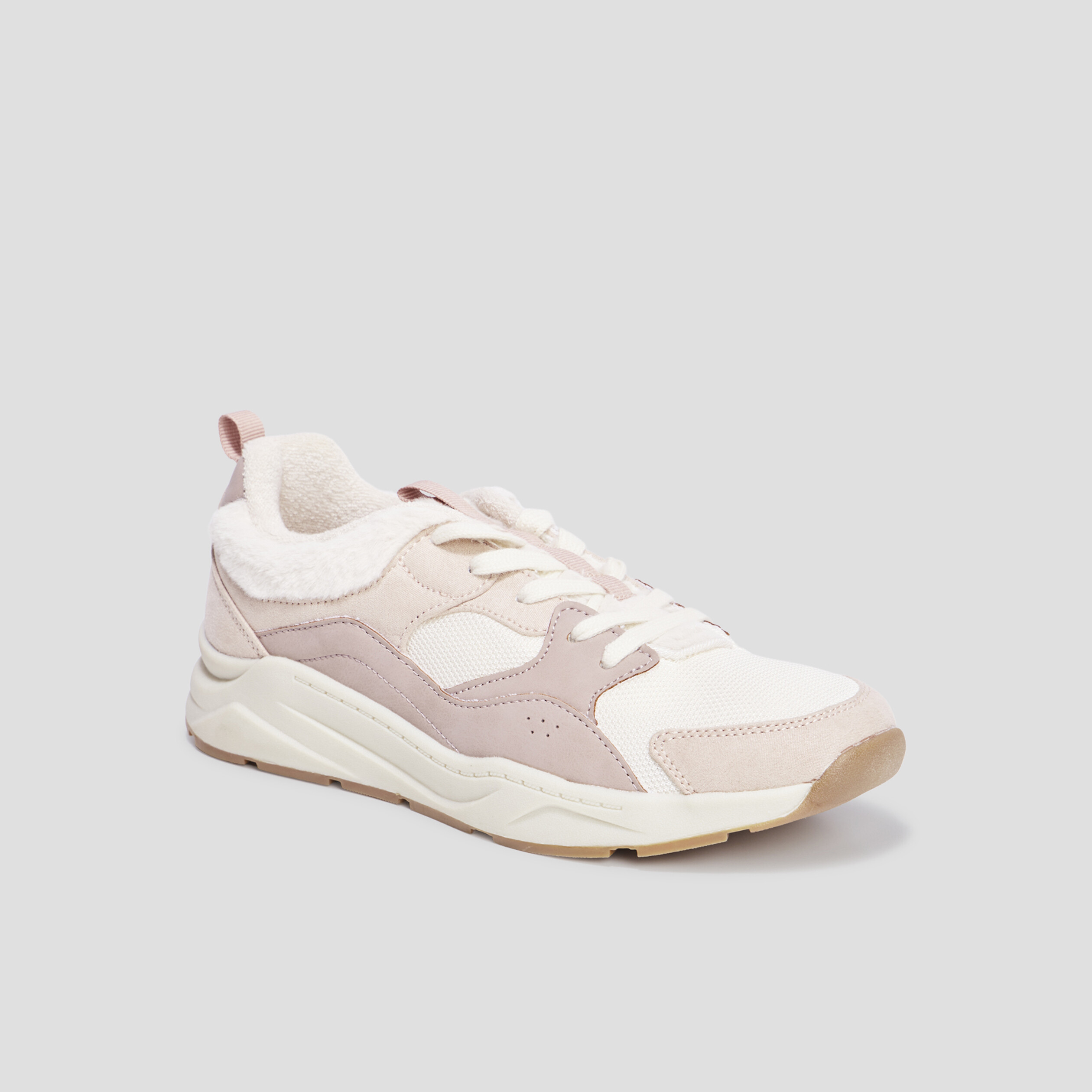 Baskets running fausse fourrure Creeks multicolore femme | La Halle
