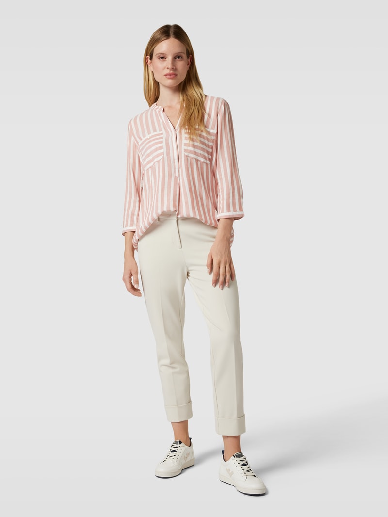 Blusenshirt mit Streifenmuster in rosé
