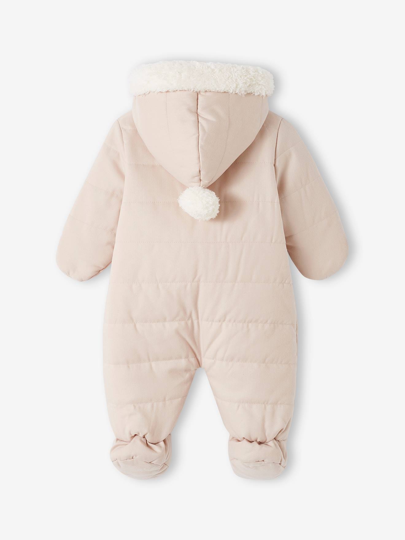 Vertbaudet Baby Winter-Overall aus Flanell mit Recycling-Polyester - nachtblau