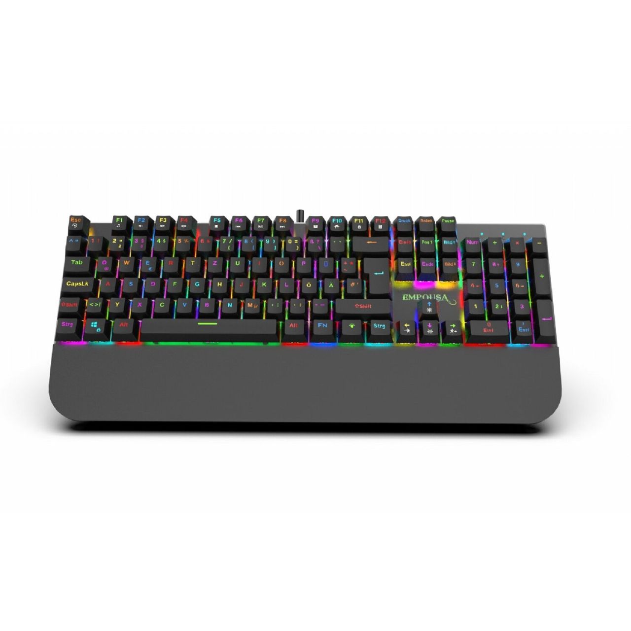 Inca IKG-443 Gaming Tastatur mechanische Metalltastatur 18 LED Modus RGB Beleuchtung Schwarz