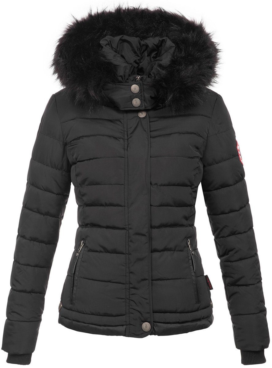 Navahoo Steppjacke Chloe hochwertige Winterjacke mit abnehmbarer Kapuze