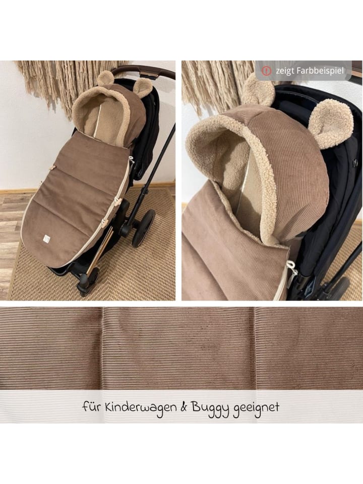 Kaiser Fleece-Fußsack Hau Kea für Kinderwagen & in braun günstig kaufen onesize