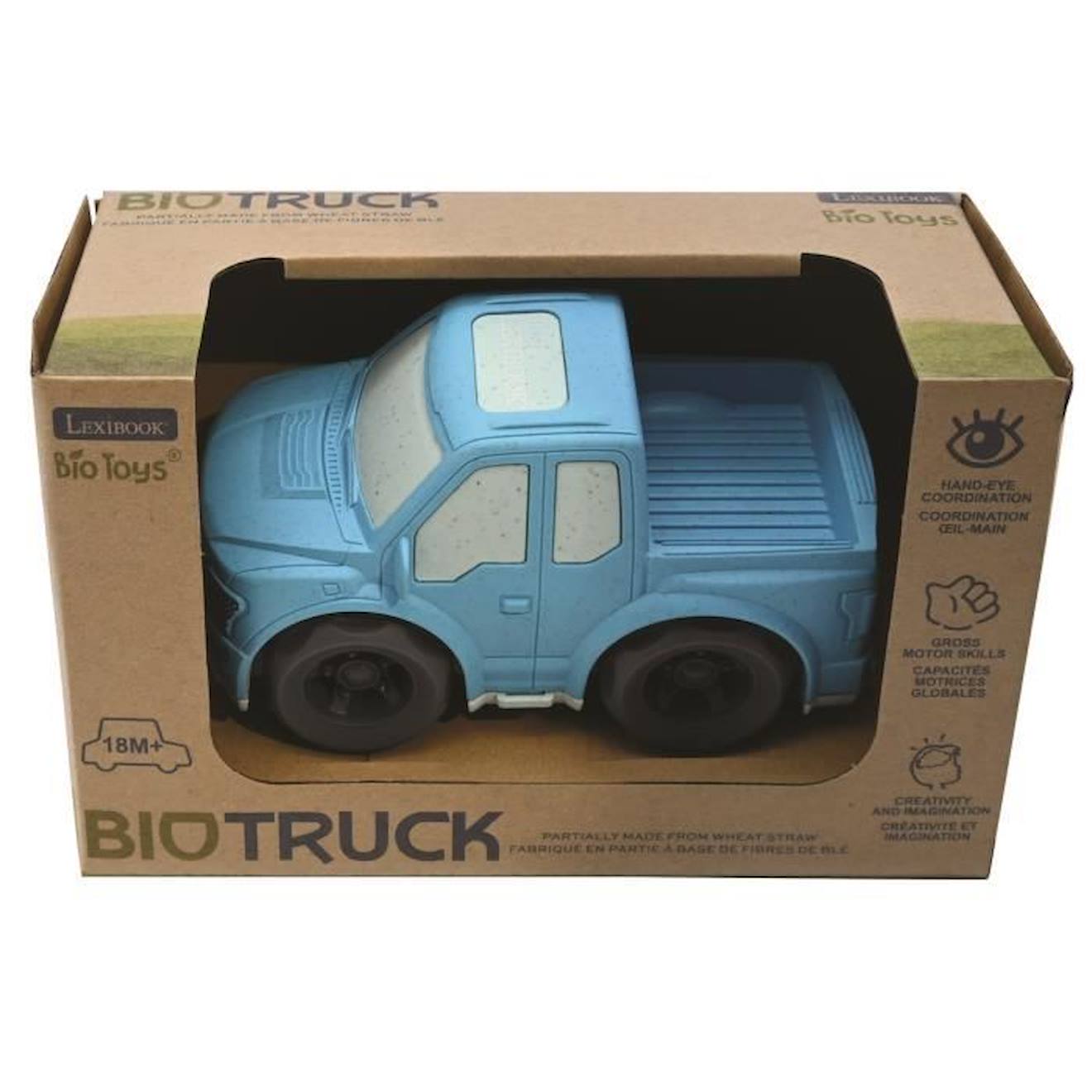 Pick-up bleu en fibres de blé, recyclable et biodégradable bleu