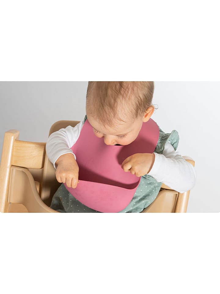 Reer Eat'n Tidy Silikon-Lätzchen in Rosa ab 3 Monate günstig kaufen onesize