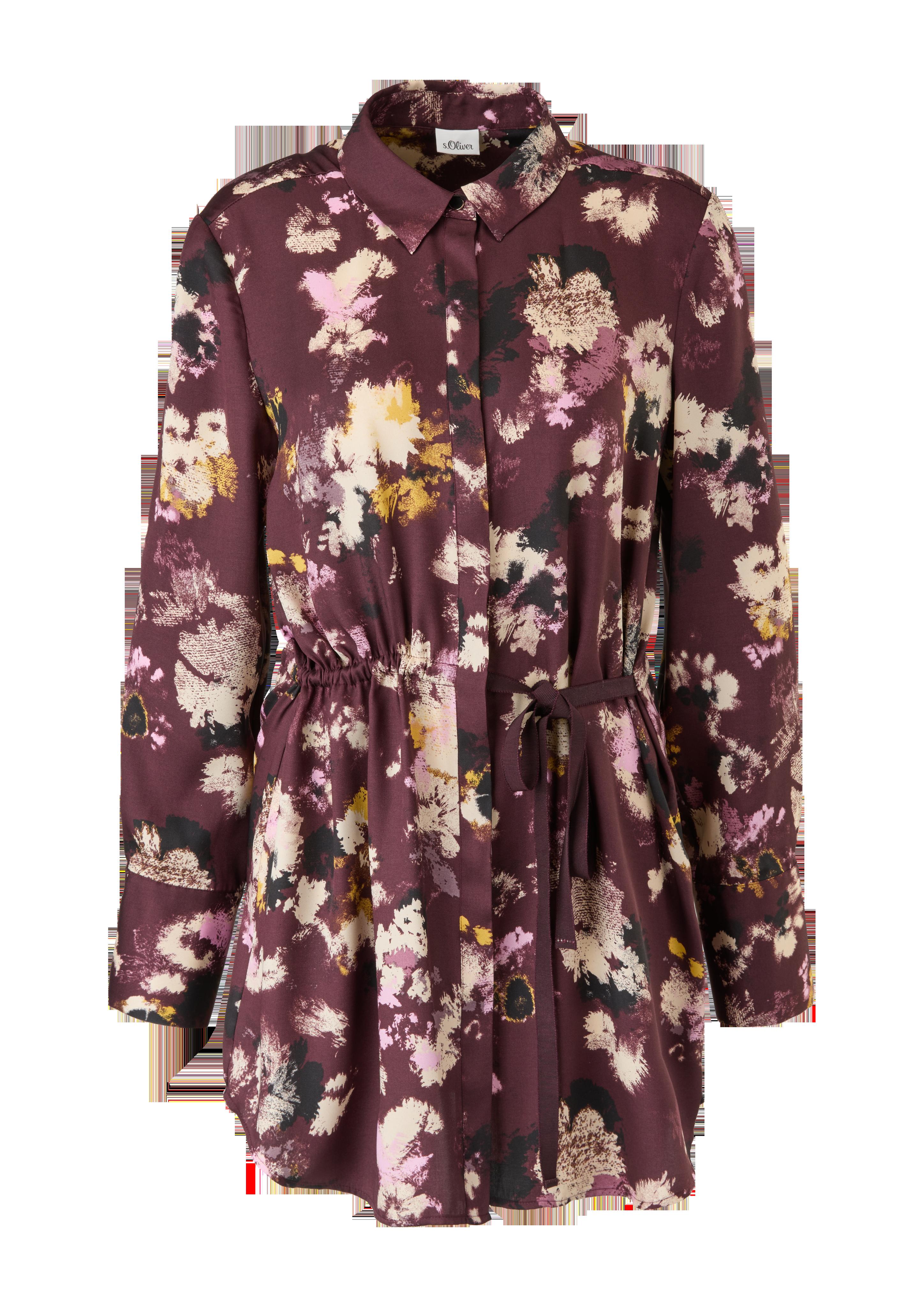 Lange Bluse im Alloverprint  2122156-49A0