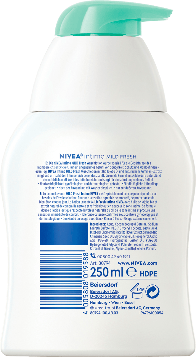 Intimpflege Waschlotion Intimo Mild Fresh, 250 ml
