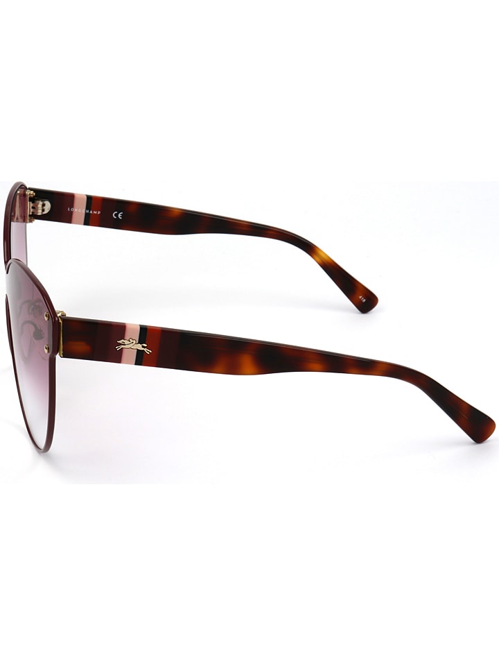Longchamp Damen-Sonnenbrille in Braun/ Lila günstig kaufen 62