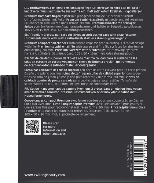 ZWILLING Beauty Premium Nagelpflege-Set - cork Nagelfeile
