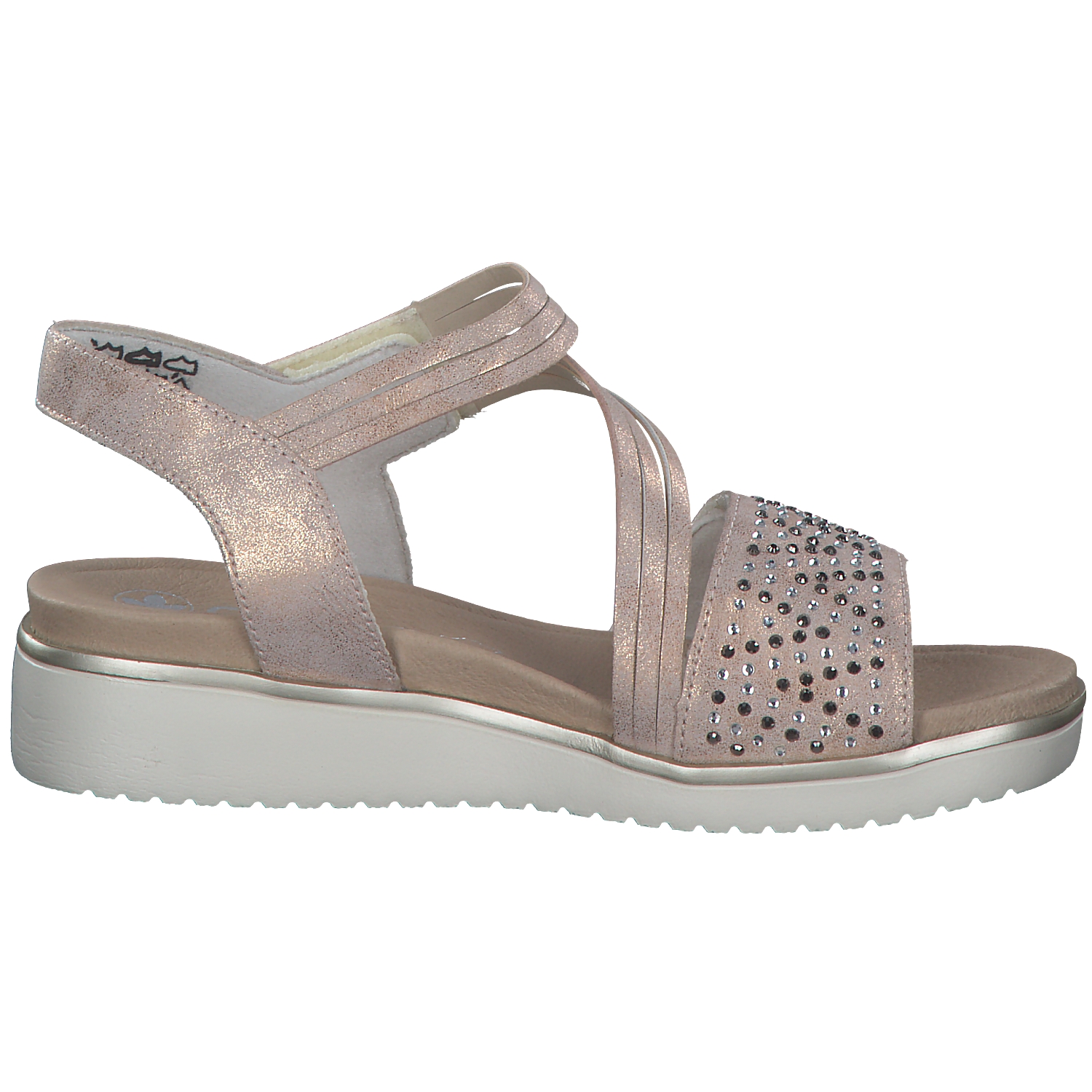 Rieker V3764, Keilsandaletten, Damen, rosegold