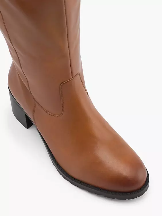 5th Avenue Leder Weitschaftstiefel