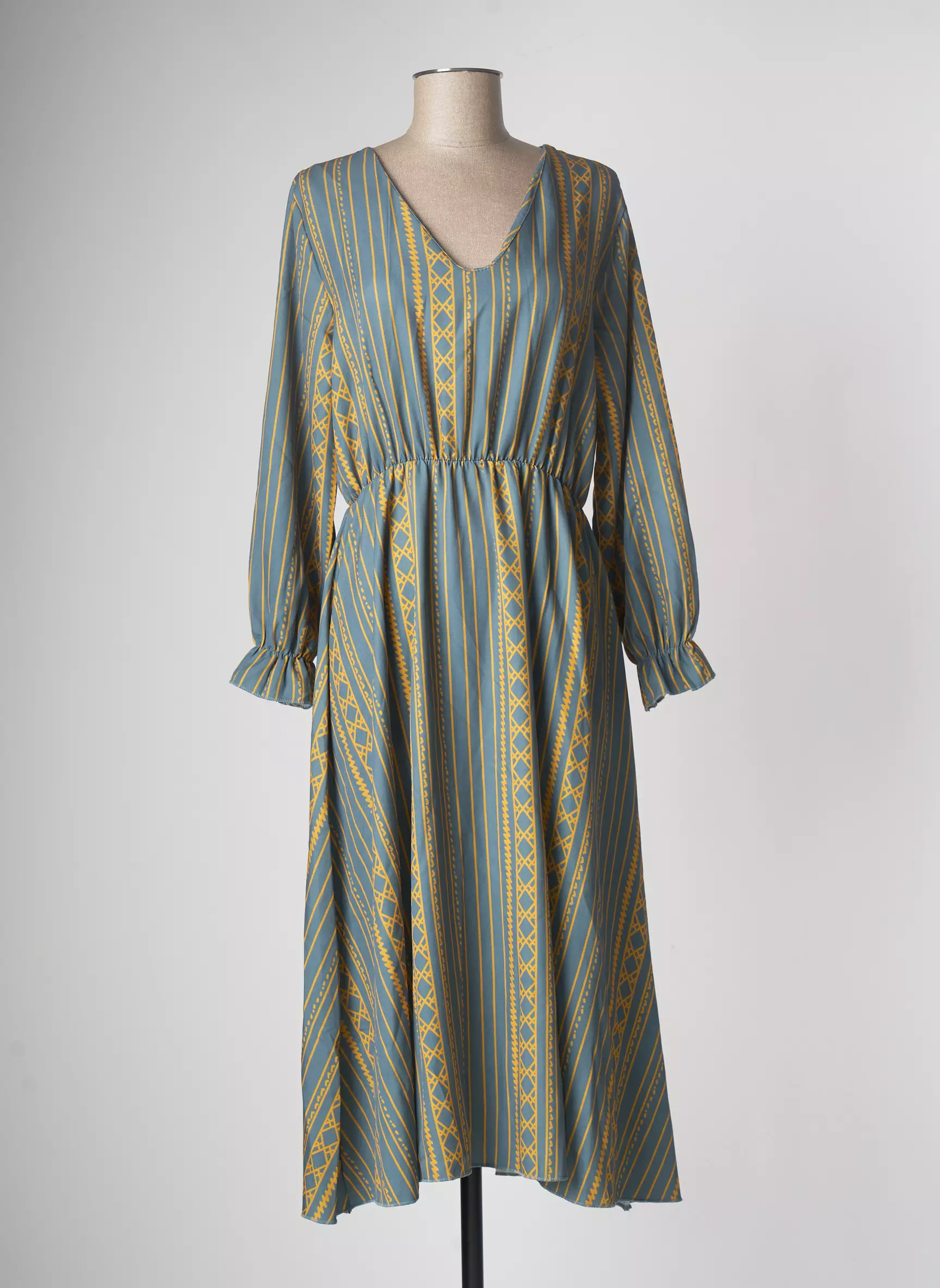 L Annexe Des Filles Robes Mi Longues Femme couleur vert