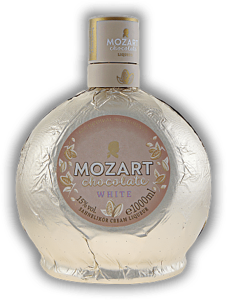 Mozart White Chocolate 1,0 Liter Mozart White Chocolate 1,0 Liter Ein traumhaft zartcremiges und leichtes Geschmackserlebnis. 1	 Liter - Vol 15%