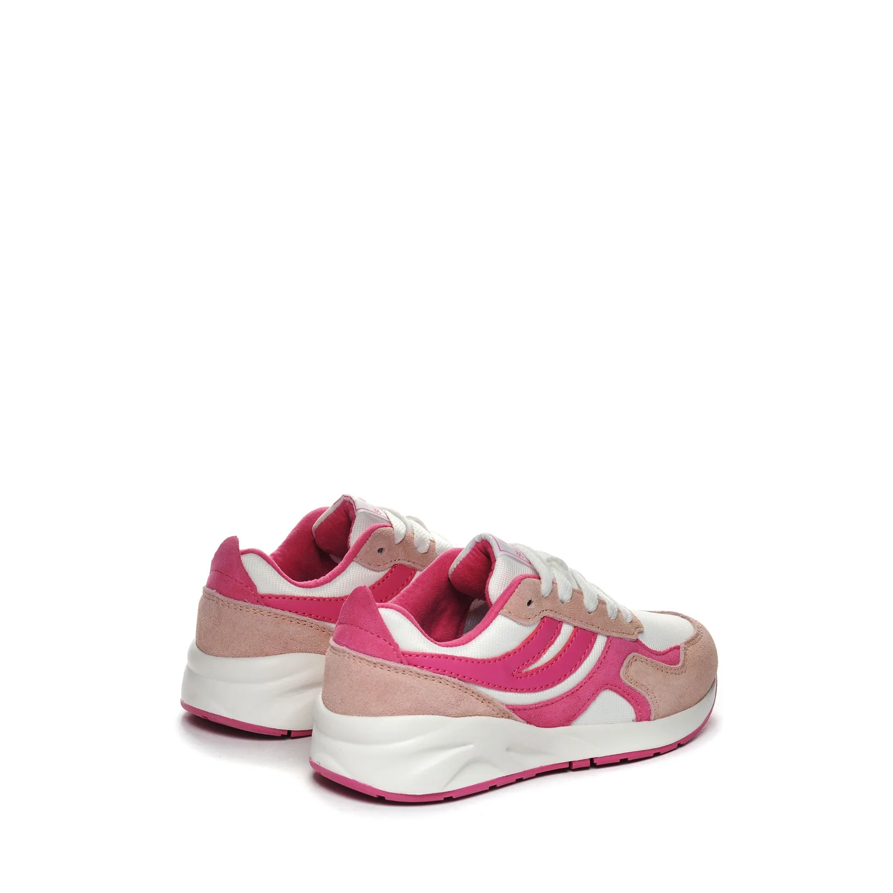 4073 KIDS TRAINING POLY SUEDE-PINK VEILED-WHITE-NEON PINK