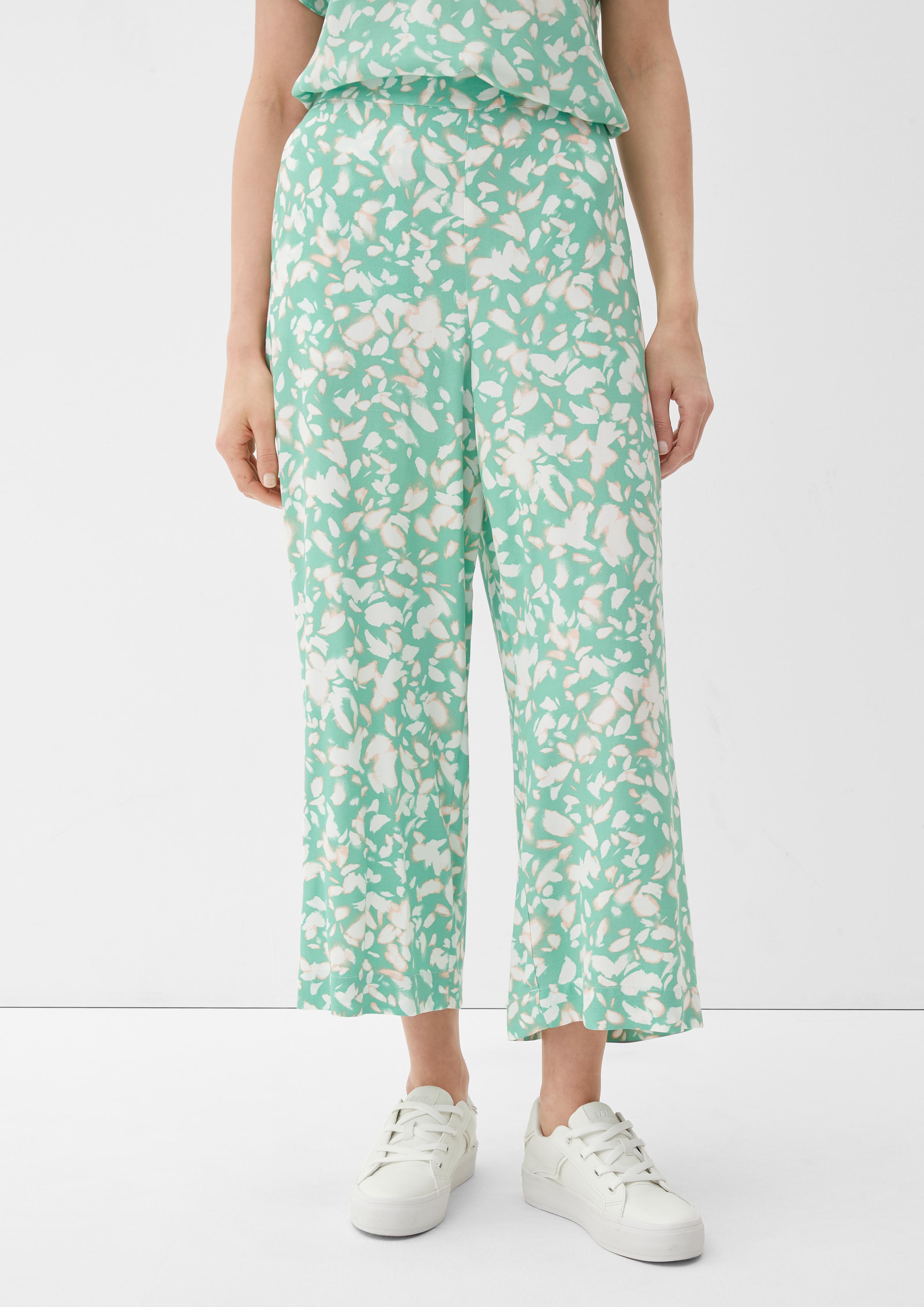 Regular: Stoffhose mit Allover-Print  2130344-73A0