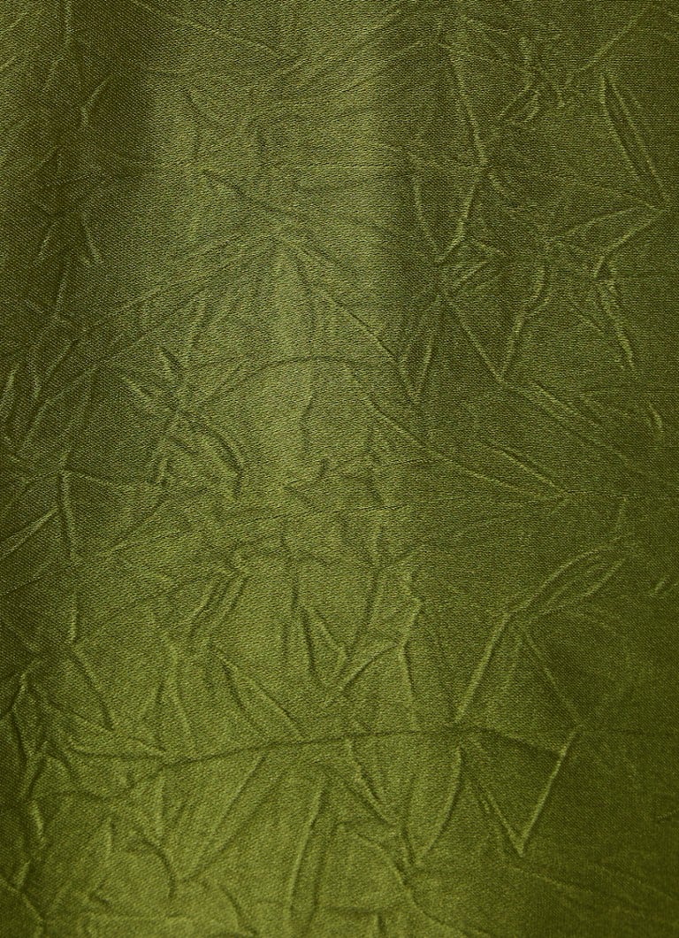 Top Dante 6 Sally din satin texturat cu guler înalt